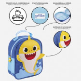 Чанта за обяд с апликация Baby Shark за момиче, синя BABY SHARK 278766 5