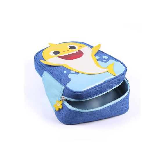Чанта за обяд с апликация Baby Shark за момиче, синя BABY SHARK 278778 17