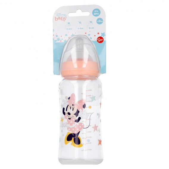 Полипропиленово шише за хранене MINNIE INDIGO DREAMS, с биберон 2 капки, 0+ месеца, 360 мл, цвят: розов Minnie Mouse 279057 4