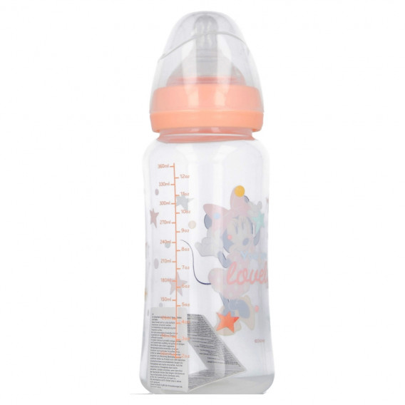 Полипропиленово шише за хранене MINNIE INDIGO DREAMS, с биберон 2 капки, 0+ месеца, 360 мл, цвят: розов Minnie Mouse 279058 2
