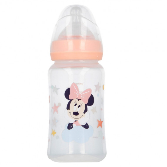 Полипропиленово шише за хранене MINNIE INDIGO DREAMS, с биберон 2 капки, 0+ месеца, 240 мл, цвят: розов Minnie Mouse 279061 