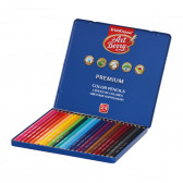 Комплект цветни моливи, 24 цвята в метална кутия Erich Krause 279066 