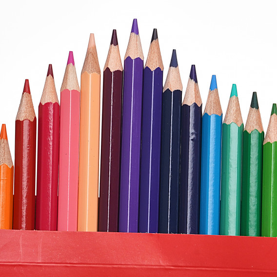 Комплект цветни шестоъгълни моливи, 18 цвята Erich Krause 279098 2