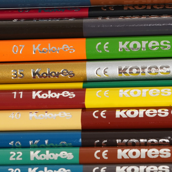 Комплект двуцветни моливи, 24 цвята Kores 279229 2