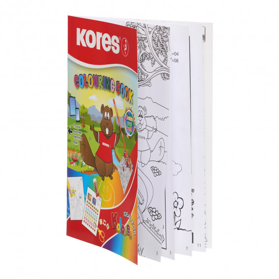 Комплект цветни моливи, 50 цвята + подарък книжка за оцветяване Kores 279233 2