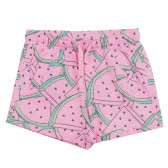 Къси панталони с летен принт, розови Cool club 280069 