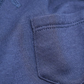 Блуза с джобче и дълъг ръкав за момче, тъмносиня Benetton 28017 3