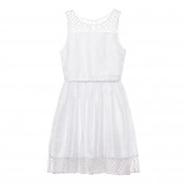 Официална рокля без ръкави, бяла Cool club 280434 