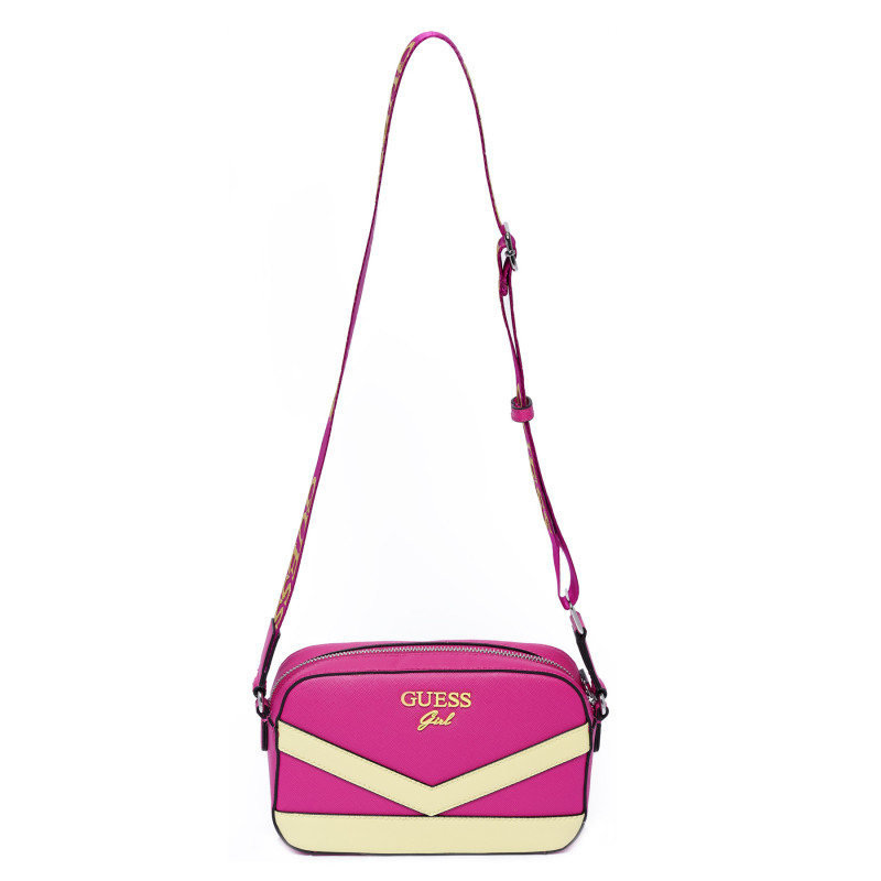 Чанта през рамо в розово с жълти акценти JORJA за момиче  280736