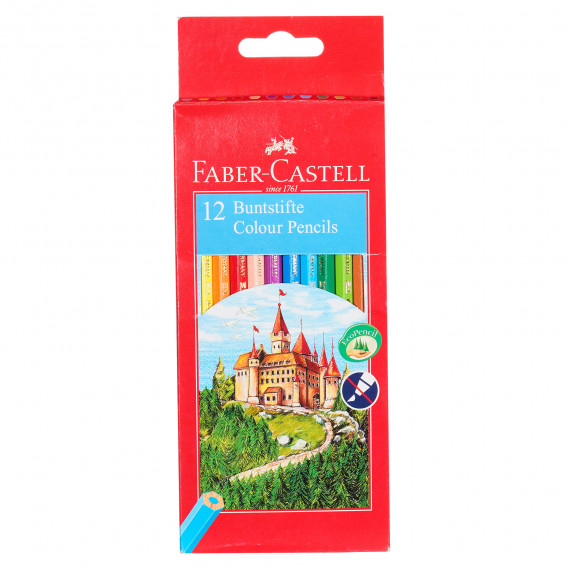Моливи - Замък, 12 цвята Faber Castell 281249 