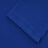 Памучна блуза с дълъг ръкав и надпис, синя Acar 281974 3