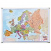 Дъска - карта на Европа 90X120 см Bi-Office 282207 