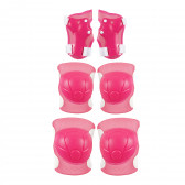 Комплект протектори за колене, лакти и китки  размер S, розови Amaya 282860 
