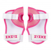 Комплект протектори за колене, лакти и китки  размер S, розови Amaya 282861 2