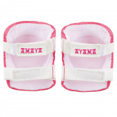 Комплект протектори за колене, лакти и китки  размер S, розови Amaya 282864 5