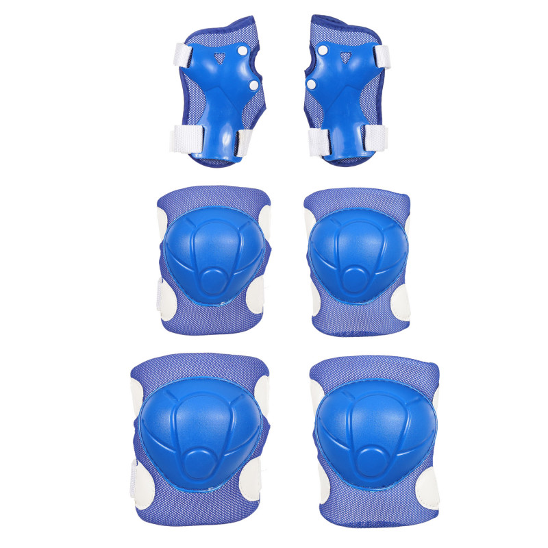 Комплект протектори за колене, лакти и китки  размер S, сини  282869