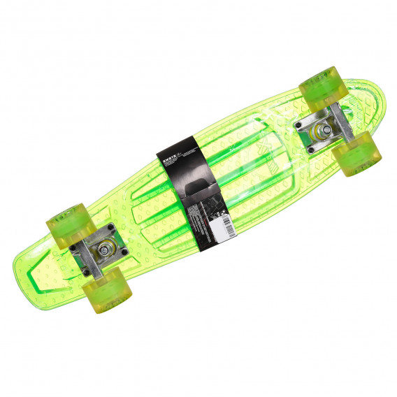 Скейтборд Cruiser Traction Transparent, зелен Amaya 283218 2