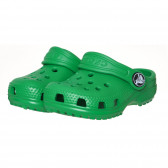 Гумени чехли в светлозелено за бебе CROCS 283475 