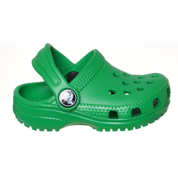 Гумени чехли в светлозелено за бебе CROCS 283476 2