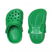 Гумени чехли в светлозелено за бебе CROCS 283477 3