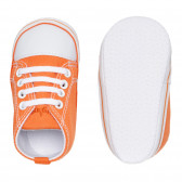 Буйки тип кецове с бели акценти за бебе, оранжеви Playshoes 283790 3