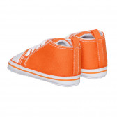 Буйки тип кецове с бели акценти за бебе, оранжеви Playshoes 283791 2