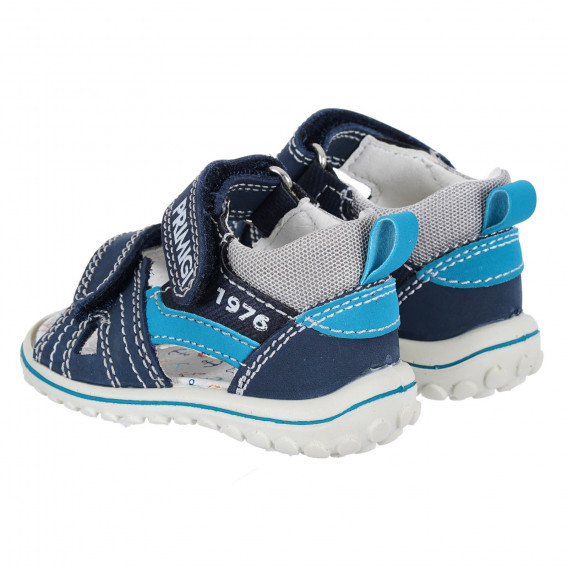 Кожени сандали с цветни акценти, сини PRIMIGI 284028 2