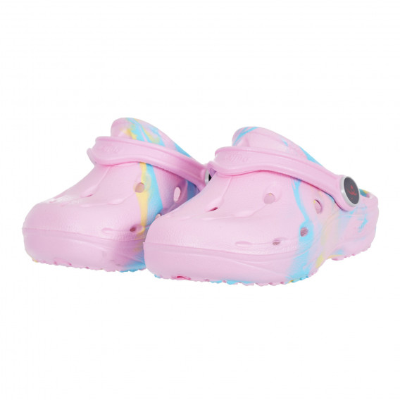 Гумени чехли с цветни акценти за бебе, розови Chung shi 284185 