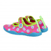 Аква обувки с флорален принт, розови Playshoes 284384 2