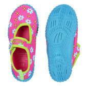 Аква обувки с флорален принт, розови Playshoes 284385 3