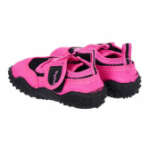 Аква обувки с велкро лепенка и черни акценти, розови Playshoes 284390 2
