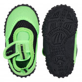 Аква обувки с велкро лепенка и черни акценти, зелени Playshoes 284394 3
