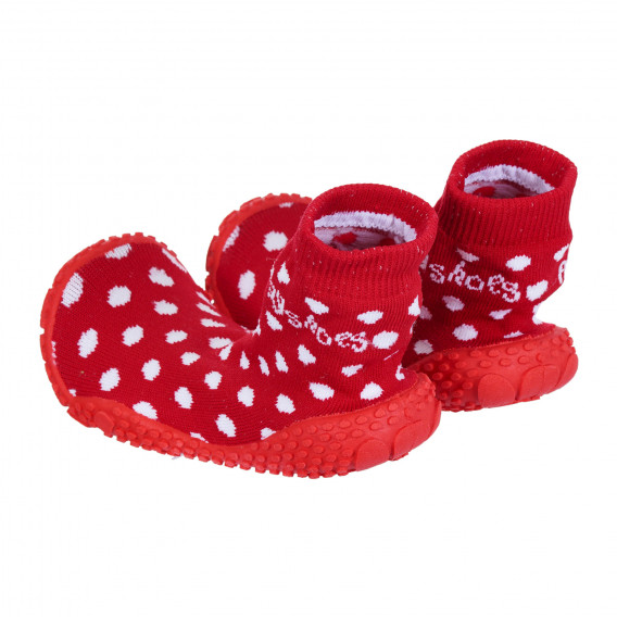 Аква обувки тип чорап с фигурален принт, червени Playshoes 284520 2