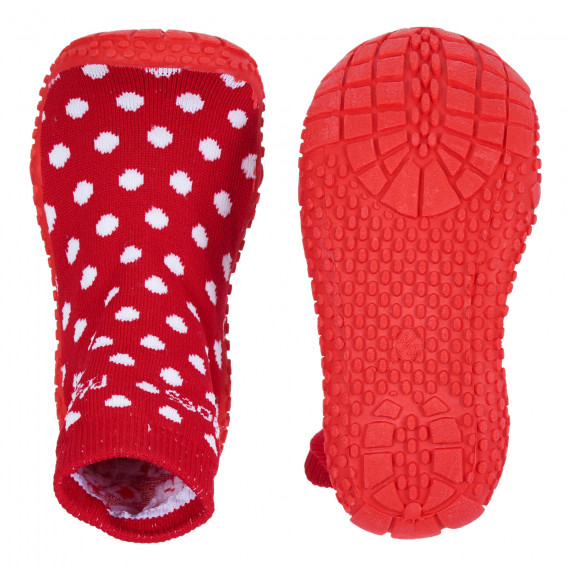Аква обувки тип чорап с фигурален принт, червени Playshoes 284521 3