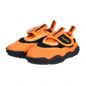 Аква обувки с велкро лепенка и черни акценти, оранжеви Playshoes 284525 