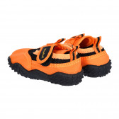 Аква обувки с велкро лепенка и черни акценти, оранжеви Playshoes 284526 2