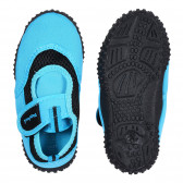 Аква обувки с велкро лепенка и черни акценти, сини Playshoes 284536 3