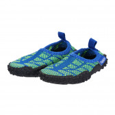 Аква обувки с цветни акценти, сини Playshoes 284588 