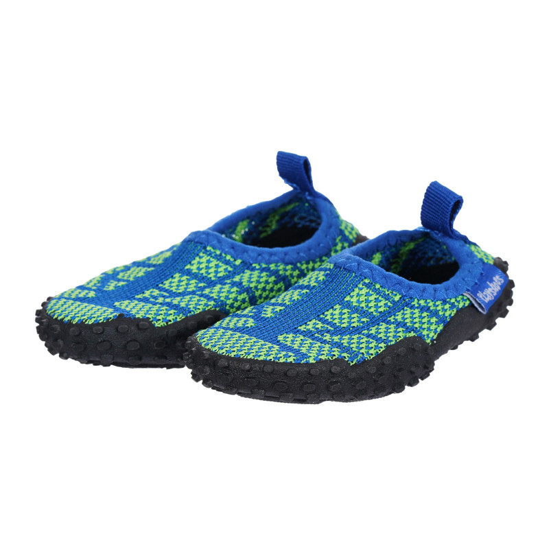 Аква обувки с цветни акценти, сини  284588