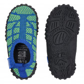 Аква обувки с цветни акценти, сини Playshoes 284590 3