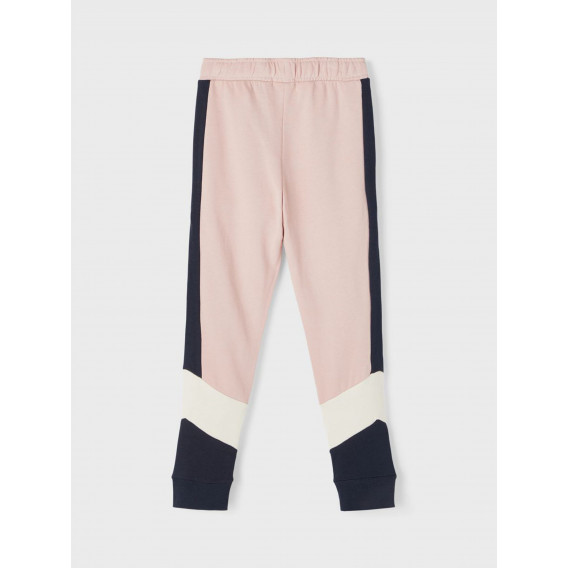 Спортен панталон от органичен памук, розов Name it 284742 2