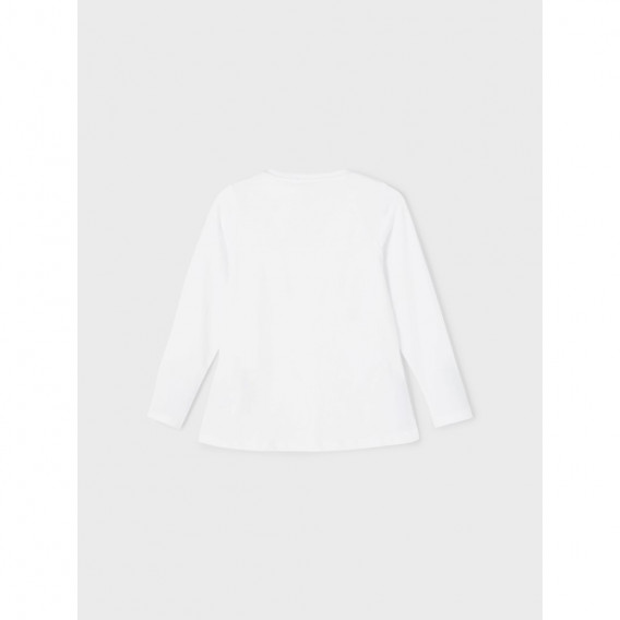 Блуза от органичен памук Bella, бяла Name it 285079 2
