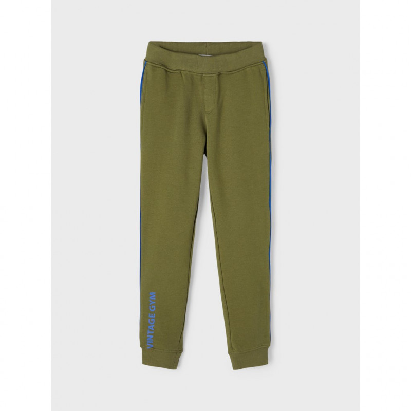 Спортен панталон от органичен памук Vintage gym, зелен  285098