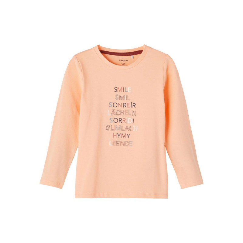 Блуза от органичен памук Smile, розова  285141