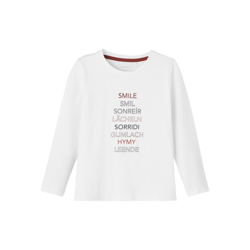 Блуза от органичен памук Smile, бяла  285144