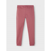 Спортен панталон от органичен памук Be unique, розов Name it 285257 2