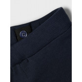 Спортен панталон от органичен памук Ready, син Name it 285299 3