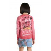 Блуза с дълъг ръкав Mickey and Minnie Mouse, розова DESIGUAL 285496 3