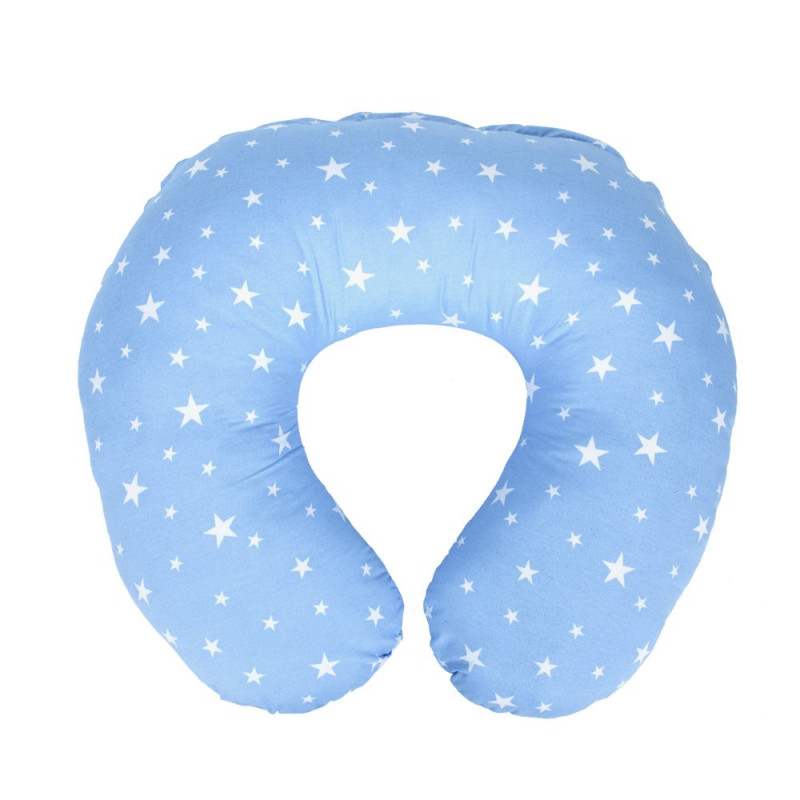 Възглавница за кърмене, синя на звездички  285615