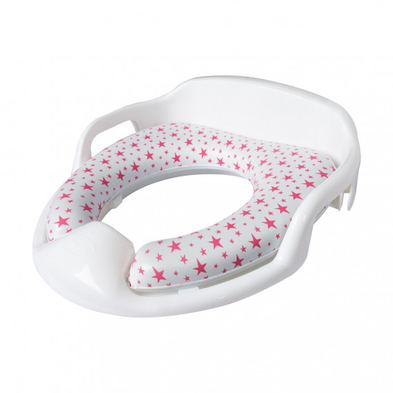 Седалка за тоалетна чиния, розови звездички Sevi Baby 285993 